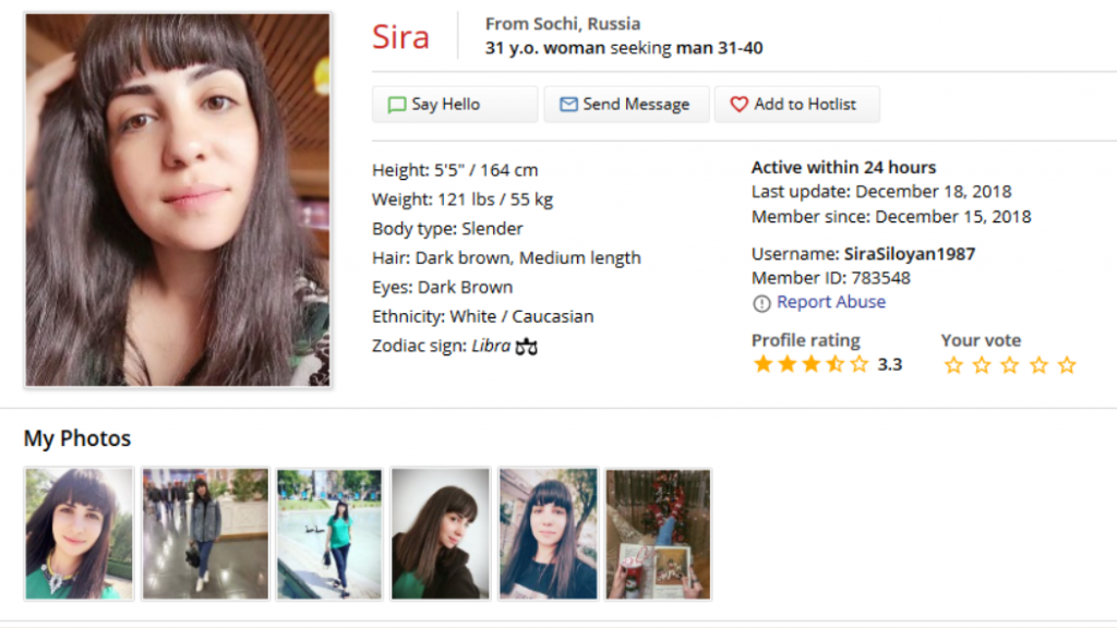 Rosebrides girl profile