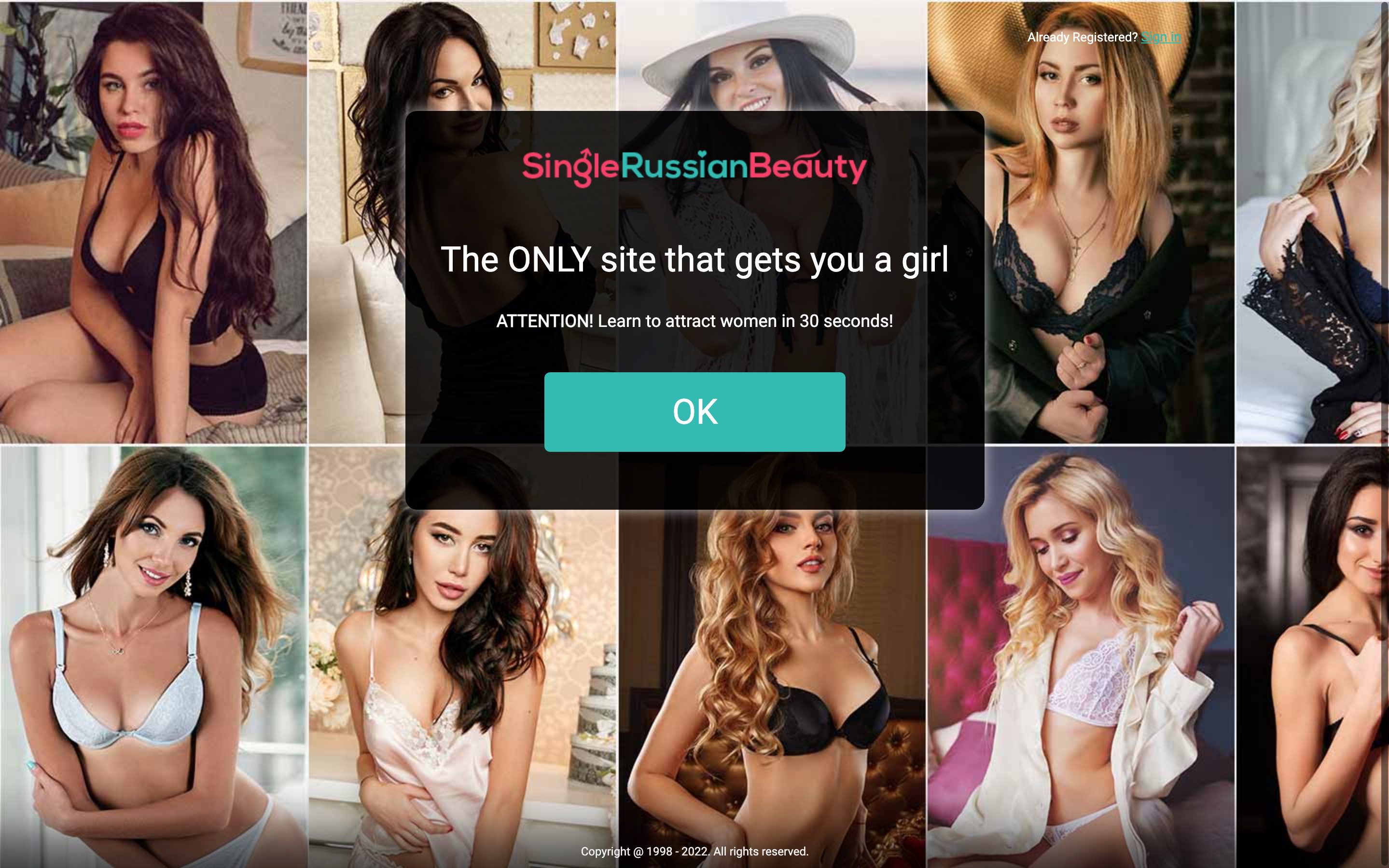 SingleRussianBeauty main page