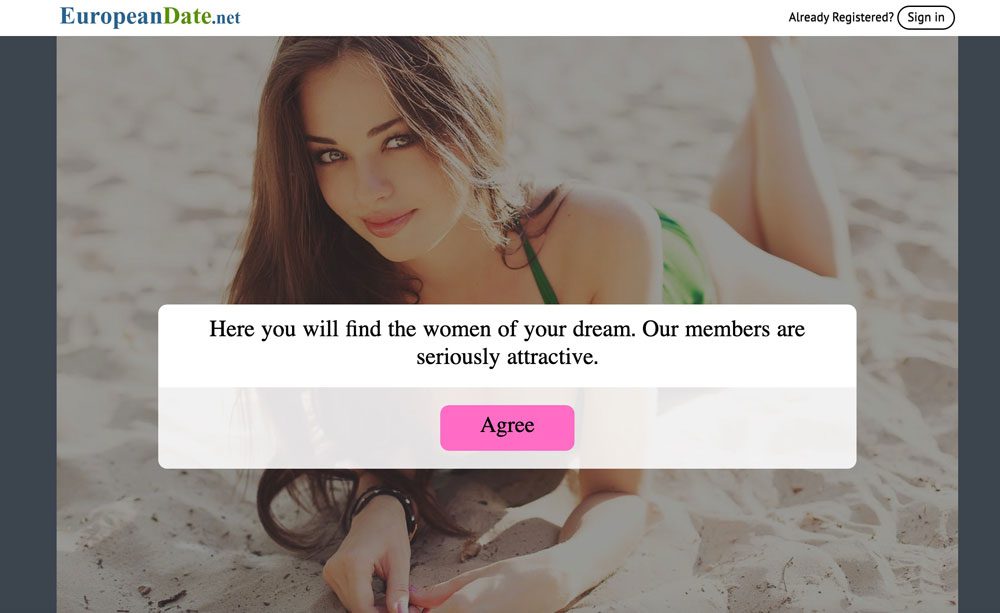 EuropeanDate main page