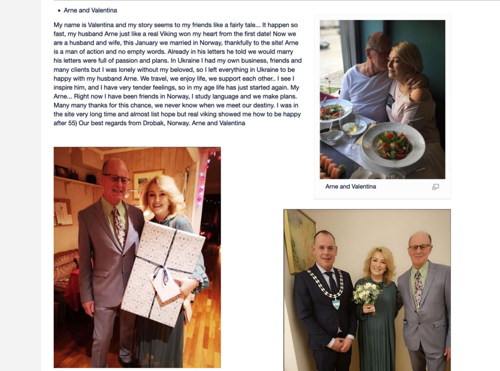 Alena Marriage Agency testimonials