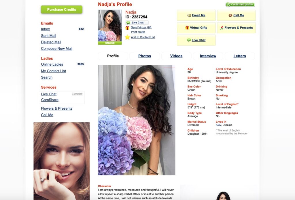 AnastasiaDate girl profile