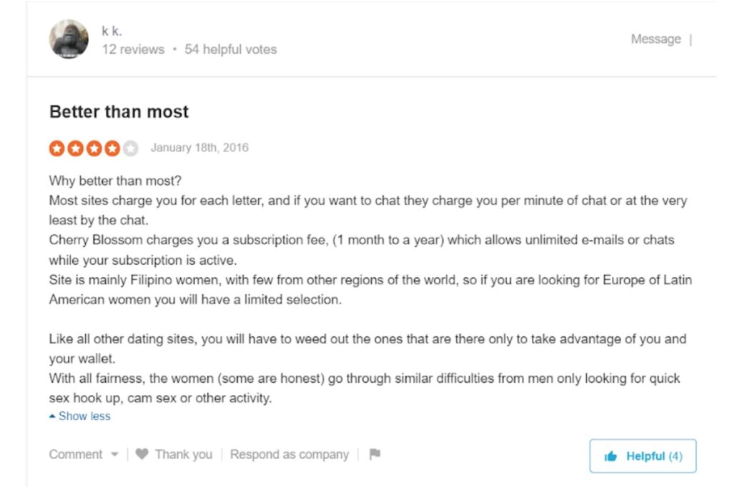 CherryBlossoms testimonials