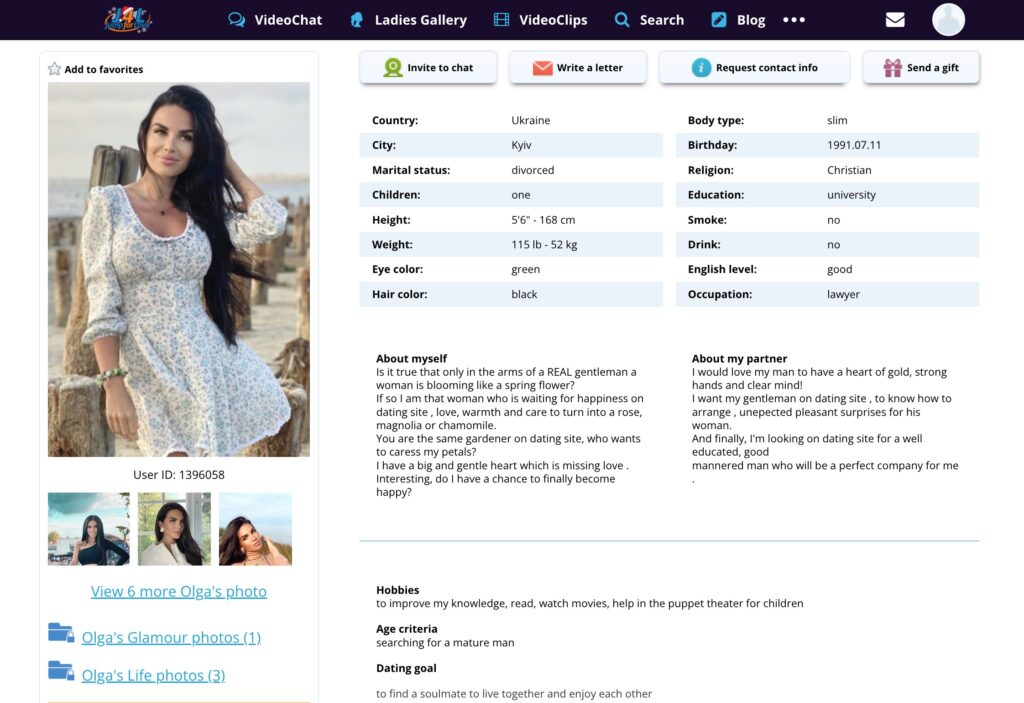 Jump4Love lady profile