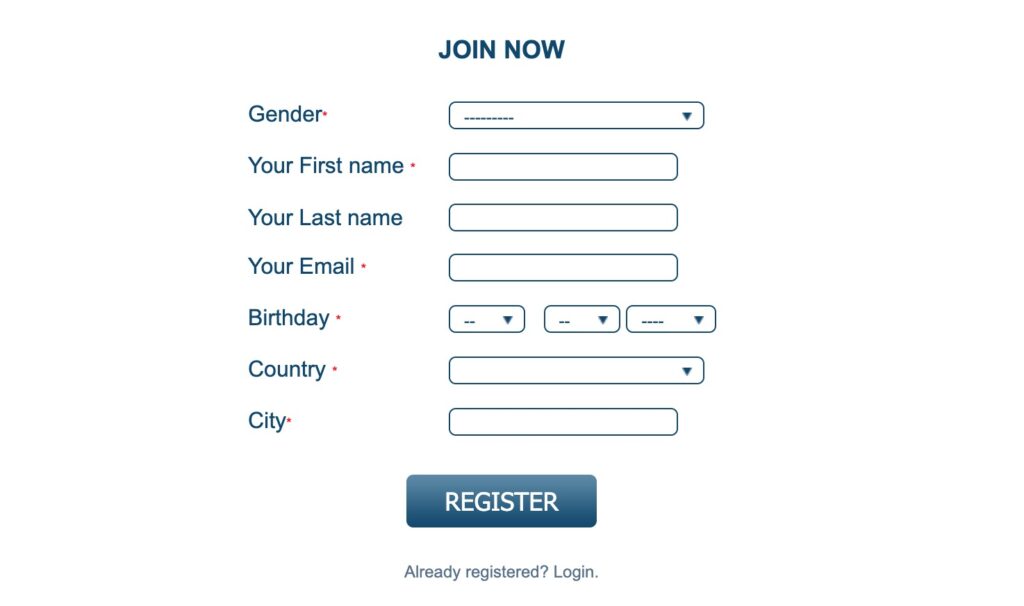 Marriage Agency Nataly create account