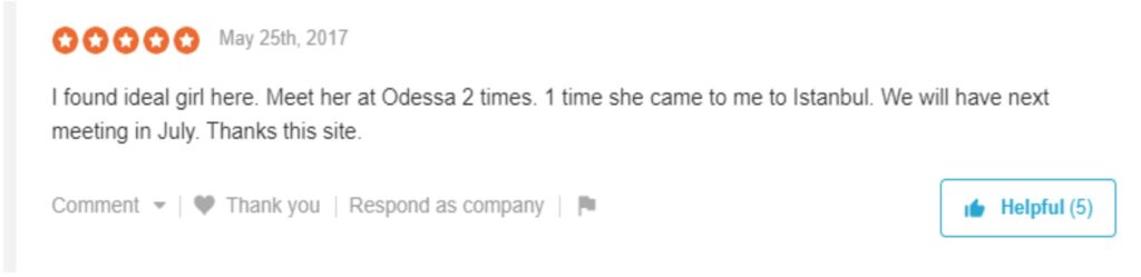 Marriage Agency Nataly testimonials