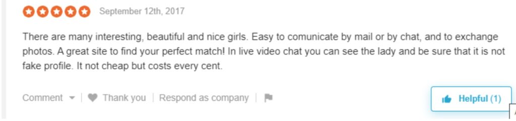 Marriage Agency Nataly testimonials