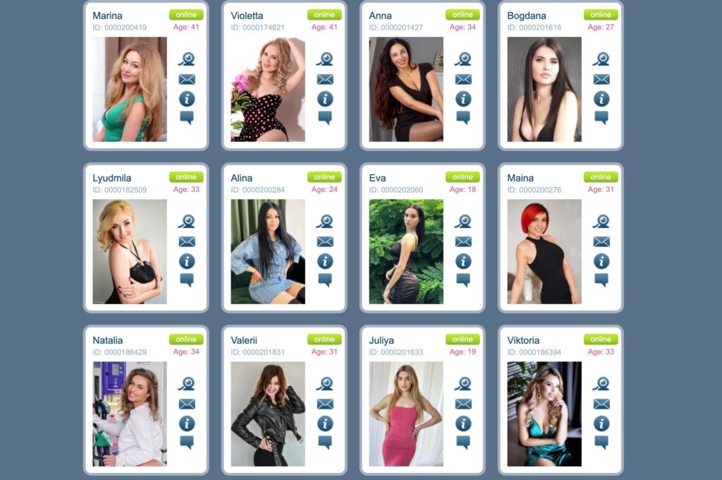 Marriage Agency Nataly users