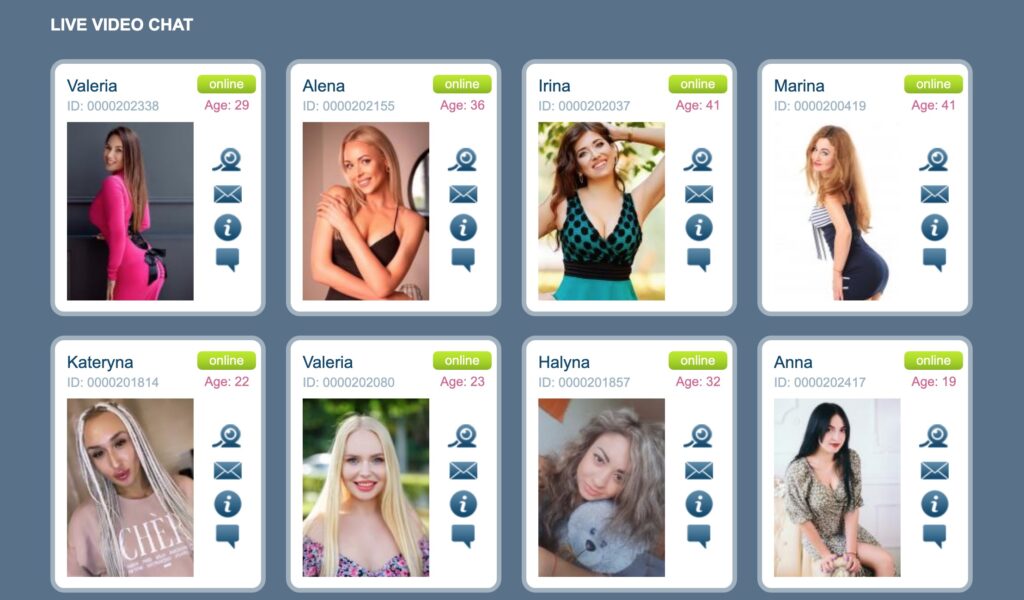 Marriage Agency Nataly video chat