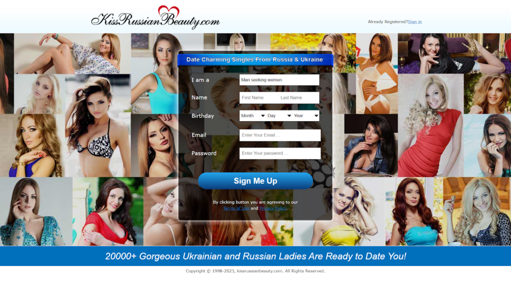 KissRussianBeauty create account