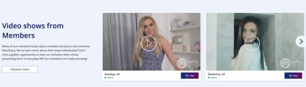 SofiaDate members video