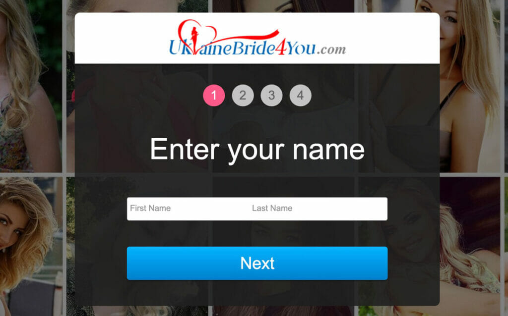 UkraineBride4You create account